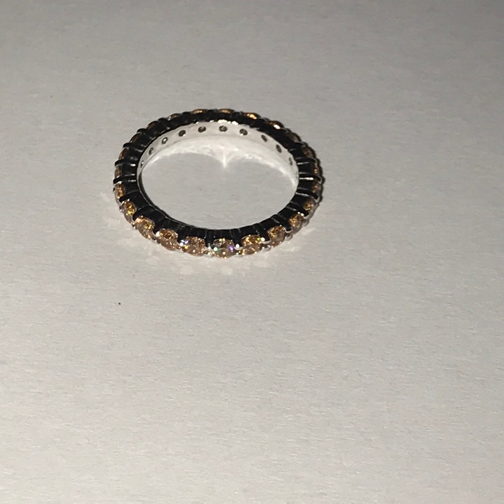 Sterling silver and CZ ring